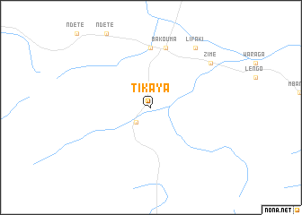 map of Tikaya