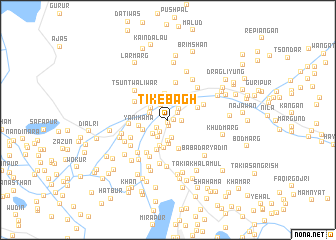 map of Tikebāgh