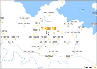 map of Tikekro