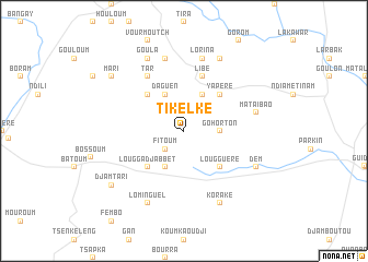 map of Tikelké