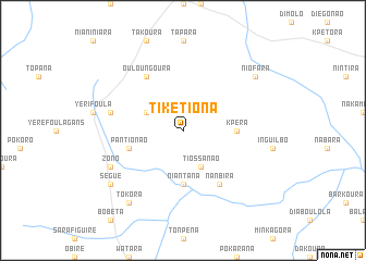 map of Tikétiona