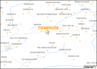 map of Tikhankino