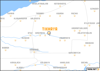 map of Tikhaya