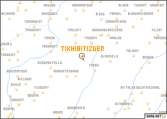 map of Tikhibit Izder