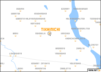 map of Tikhinichi