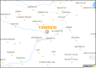 map of Tikhinichi