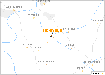 map of Tikhiy Don