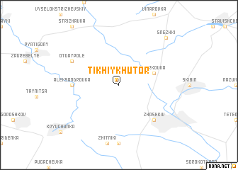 map of Tikhiy Khutor