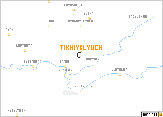 map of Tikhiy Klyuch