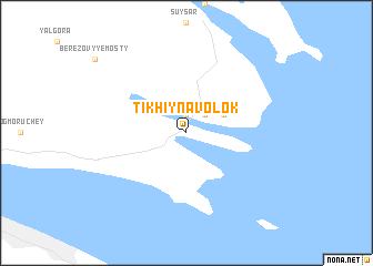 map of Tikhiy Navolok