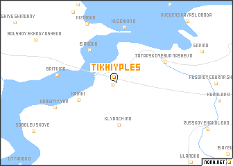 map of Tikhiy Plës