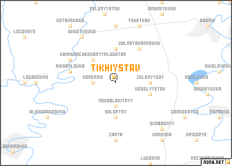 map of Tikhiy Stav