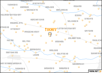 map of Tikhiy