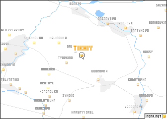 map of Tikhiy