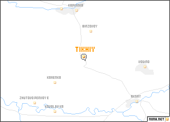 map of Tikhiy