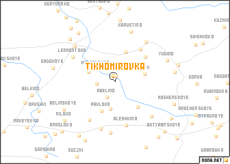 map of Tikhomirovka