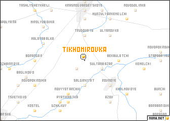 map of Tikhomirovka