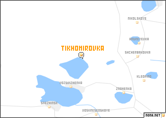 map of Tikhomirovka