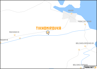 map of Tikhomirovka