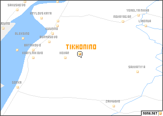 map of Tikhonino