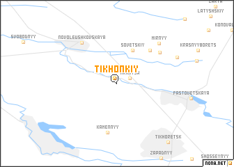 map of Tikhon\