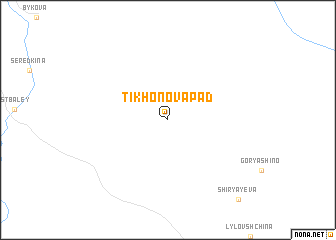 map of Tikhonova Pad\