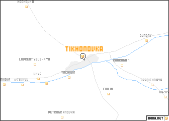 map of Tikhonovka