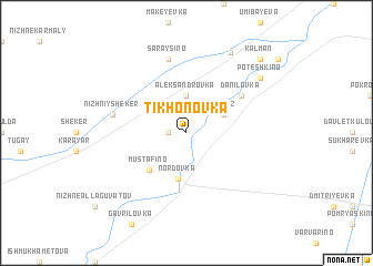 map of Tikhonovka