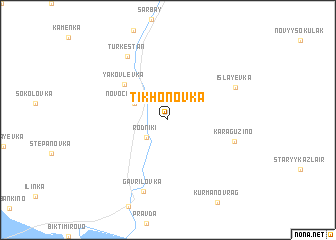 map of Tikhonovka