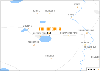 map of Tikhonovka