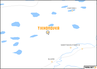 map of Tikhonovka