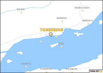 map of Tikhonovka