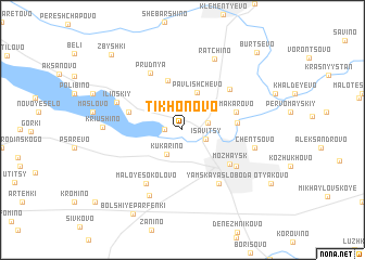 map of Tikhonovo