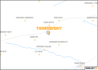 map of Tikhonovskiy