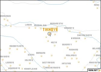 map of Tikhoye