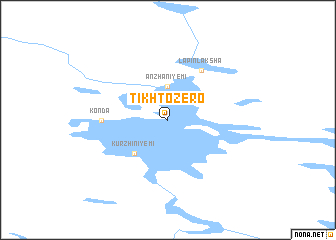 map of Tikhtozero