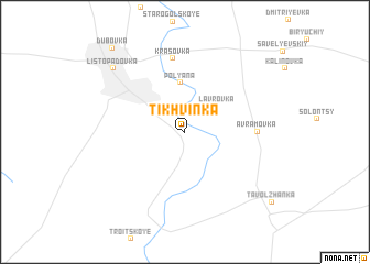 map of Tikhvinka