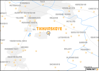 map of Tikhvinskoye