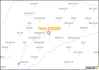 map of Tikil Dingay