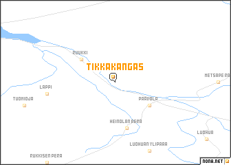 map of Tikkakangas