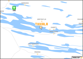 map of Tikkala