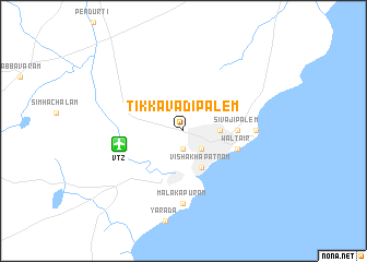 map of Tikkavādipālem