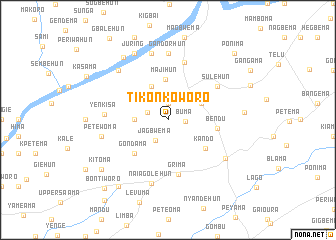 map of Tikonkoworo