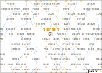 map of Tikonko
