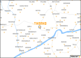 map of Tikonko