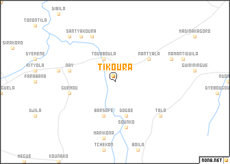 map of Tikoura
