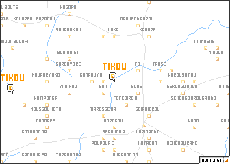 map of Tikou