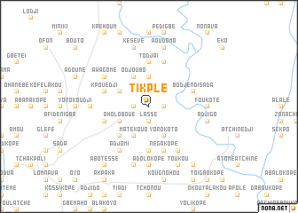 map of Tikplé