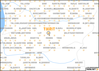 map of Tikrīt