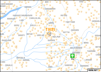 map of Tikri